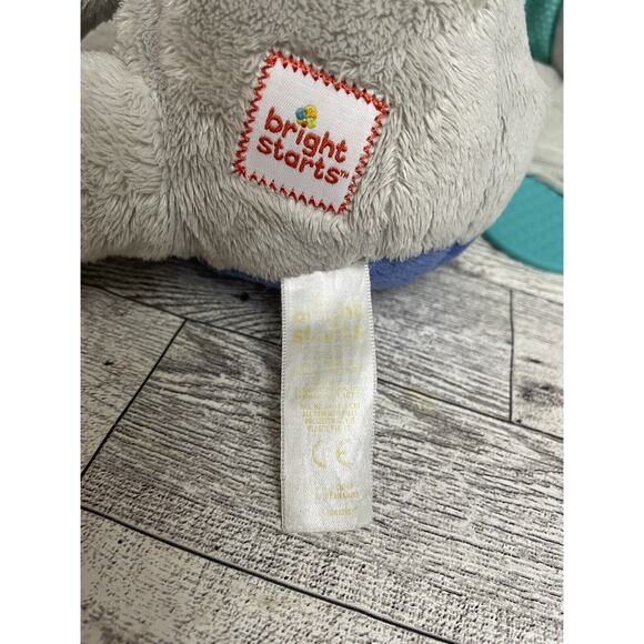Bright Starts Elephant Toy Lot Plush Lovey Teether Crinkle Book Stuffed Animal - Picture 8 of 9